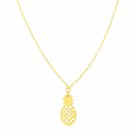 14K Yellow Gold Pineapple Necklace