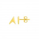 14k Yellow Gold Polished Arrow Head Post Earrings Yellow Gold