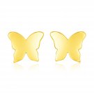 14k Yellow Gold Polished Butterfly Earrings Yellow Gold