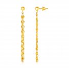 14k Yellow Gold Polished Drop Earrings Yellow Gold