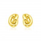 14k Yellow Gold Polished Knot Earrings Yellow Gold