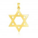 14k Yellow Gold Polished Star of David Pendant Yellow Gold
