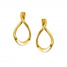 14k Yellow Gold Polished Tear Drop Earrings Yellow Gold