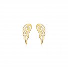 14k Yellow Gold Polished Wing Post Earrings Yellow Gold