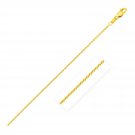 14k Yellow Gold Round Cable Link Chain 1
