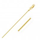 14k Yellow Gold Round Wheat Chain 1