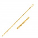 14k Yellow Gold Singapore Chain 1