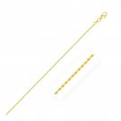 14k Yellow Gold Solid Diamond Cut Rope Bracelet 1