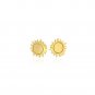 14K Yellow Gold Sun Earrings Yellow Gold
