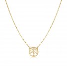 14K Yellow Gold Tree of Life Necklace
