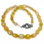 16.5' Genuine Yellow SapphiNatural Yellow Sapphire Necklace AAA Grade Gifts for Her Default Title
