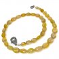 16.5' Genuine Yellow SapphiNatural Yellow Sapphire Necklace AAA Grade Gifts for Her Default Title
