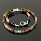 16.85' Natural Multi Tourmaline Necklace wit5.75mm - 6.5mm AAA Grade Gifts for Her Default Title