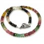 16.85' Natural Multi Tourmaline Necklace wit5.75mm - 6.5mm AAA Grade Gifts for Her Default Title