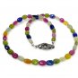 17.15' Genuine Multi SapphirNatural Multi Sapphire Necklace AAA Grade Gifts for Her Default Title