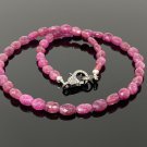 17.25' Genuine Pink Sapphire Natural Pink Sapphire Necklace AAA Grade Gifts for Her Default Title