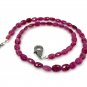 17.25' Genuine Pink Sapphire Natural Pink Sapphire Necklace AAA Grade Gifts for Her Default Title