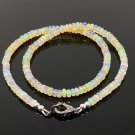 17.5' Genuine Ethiopian Opal Natural Ethiopian Opal Necklace 5mm - 5.5mm AAA Grade Default Title