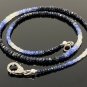 17.5' Genuine Shaded Blue Sapphire NeNatural Sapphire Necklace 3mm- 4mm AAA Grade Default Title