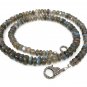 17.5' Natural LabradoritMulti Fire Labradorite Necklace 5.5mm - 8.5mm Gifts for Her Default Title