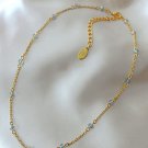18 Karats Chrome Glass Crystals Chain Choker Default Title