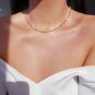 18 Karats Chrome Glass Crystals Chain Choker Default Title