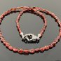 18' Garnet Necklace with Pave Diamond Clasp; Garnet Necklace; Gifts for Her Default Title