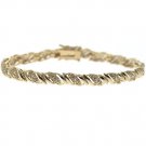 18k Gold over Silver CZ San Marco Bracelet BG10745