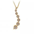 18k Gold Over Silver Diamond Accented Journey Pendant PG10106-D