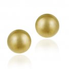 18K Gold over Sterling Silver 10mm Ball Stud Earrings EG11791