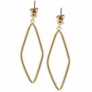 18K Gold over Sterling Silver Geometric Diamond Shaped Earrings HG4212