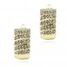 18K Gold Plated 1-2ct Diamonds Huggie Earrings EGBR12864