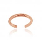 18K Rose Gold over Sterling Silver Polished Toe Ring TRT4099