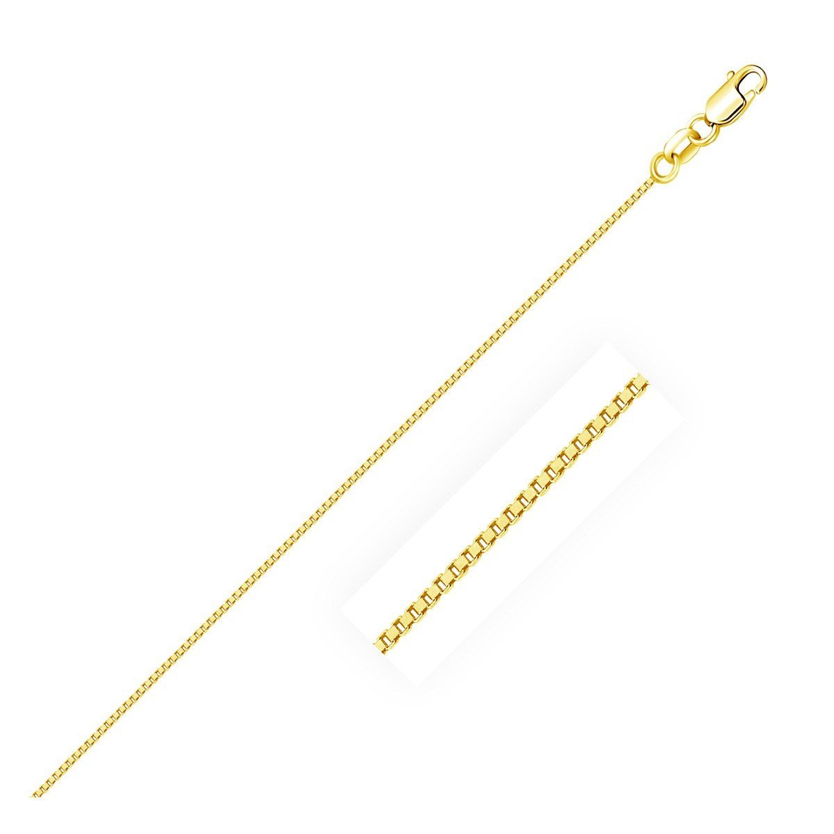 18k Yellow Gold Box Chain 0