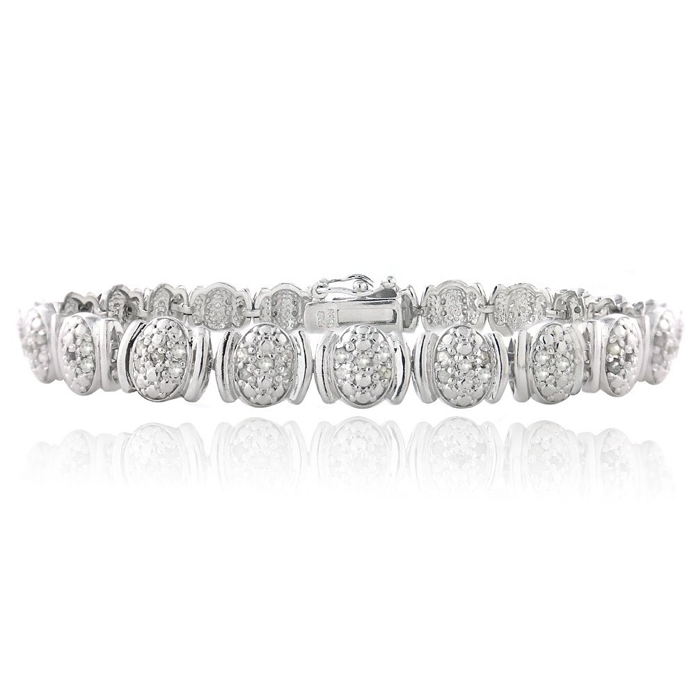 1ct Diamond Oval Link Bracelet BBR13238