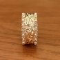 1pc Vintage Golden Braided Rhinestone Ring For Men