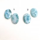 2 Pcs Larimar Cabochon; Loose GemWire Wrapping Jewelry Supplies for Jewelry Making Bulk Cabochons