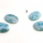 2 Pcs Larimar Cabochon; Loose GemWire Wrapping Jewelry Supplies for Jewelry Making Bulk Cabochons
