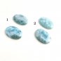 2 Pcs Larimar Cabochon; Loose GemWire Wrapping Jewelry Supplies for Jewelry Making Bulk Cabochons