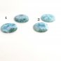 2 Pcs Larimar Cabochon; Loose GemWire Wrapping Jewelry Supplies for Jewelry Making Bulk Cabochons