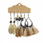 3 Pairs Boho Drop Dangle Earrings Vintage Earrings Set for Women Color4