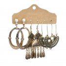 3 Pairs Boho Drop Dangle Earrings Vintage Earrings Set for Women Color5