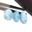 3 Pc Larimar Charms; GBulk Charms Wholesale Charms Jewelry Supplies for DIY Jewelry Default Title