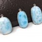 3 Pc Larimar Charms; GBulk Charms Wholesale Charms Jewelry Supplies for DIY Jewelry Default Title