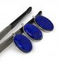 3 Pcs Lapis Lazuli Charms; Gemstone ChJewelry Findings DIY Jewelry Wholesale Charms Default Title