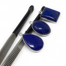 3 Pcs Lapis Lazuli Charms; Gemstone ChJewelry Findings Wholesale Charms Blue Charms Default Title
