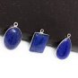 3 Pcs Lapis Lazuli Charms; Gemstone ChJewelry Findings Wholesale Charms Blue Charms Default Title