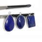 3 Pcs Lapis Lazuli Charms; Gemstone ChJewelry Findings Wholesale Charms Blue Charms Default Title