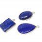 3 Pcs Lapis Lazuli Charms; Gemstone ChJewelry Findings Wholesale Charms Blue Charms Default Title