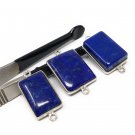 3 Pcs Lapis Lazuli Connectors; GeJewelry Making Jewelry Findings Lapis Lazuli Links Default Title
